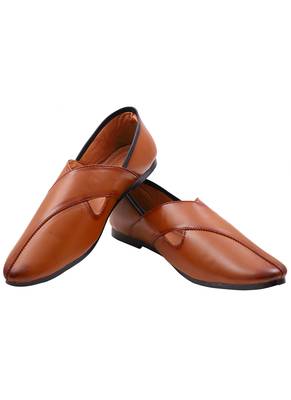  Casual Ethnic Tan Juttis Shoes For Men 2