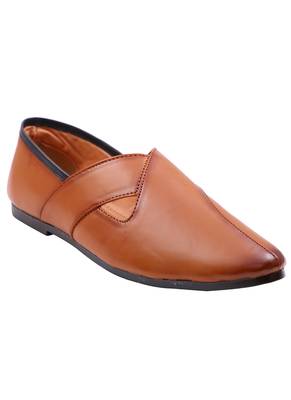  Casual Ethnic Tan Juttis Shoes For Men 3
