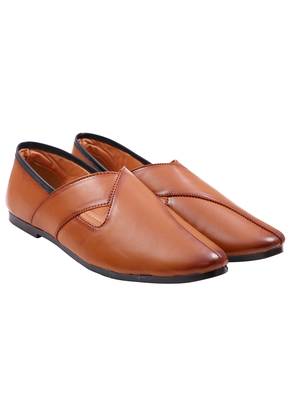  Casual Ethnic Tan Juttis Shoes For Men 4