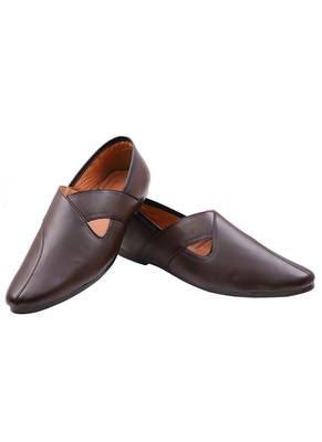  Casual Ethnic Brown Juttis Shoes For Men 2