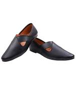  Casual Ethnic Black Juttis Shoes For Men