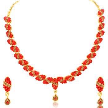 Red diamond necklace-sets 2
