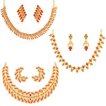 Red diamond necklace-sets 1