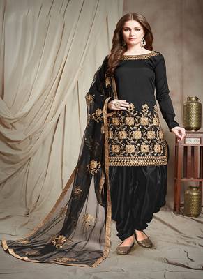 Black Embroidered Salwar Kameez 1