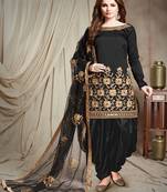 Black Embroidered Salwar Kameez