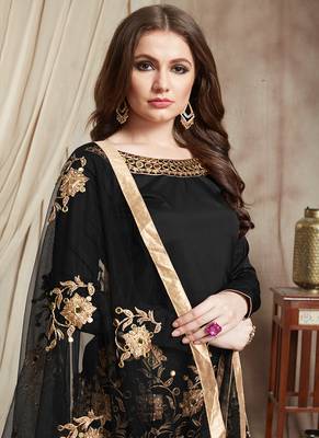 Black Embroidered Salwar Kameez 2