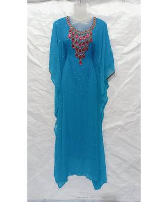Sky Blue Designer Farasha 1
