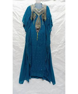 Sky Blue Designer Farasha 1