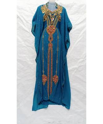 Sky Blue Designer Farasha 1