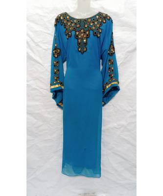 Sky Blue Designer Farasha 1