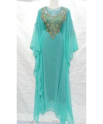 Sky Blue Designer Farasha 1