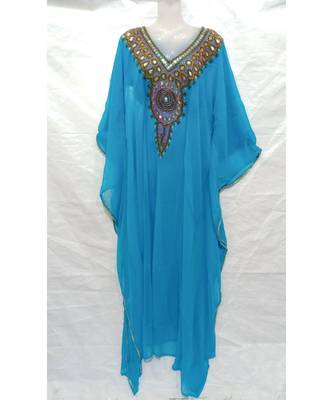 Sky Blue Designer Farasha 1