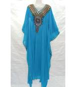 Sky Blue Designer Farasha