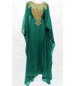 Shree Green Georgette Abaya