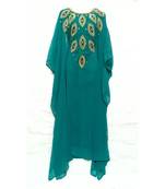 Shree Green Georgette Abaya