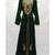 Black Hand Embroidery Stitched Kaftan