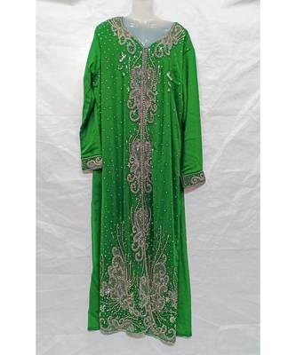 GREEN Hand Embroidery Stitched KAFTAN 1