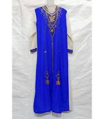 Mix Color Embroidered Georgette Islamic Arabic Partywear Kaftan