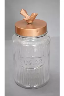 Bird Lid Glass Jar