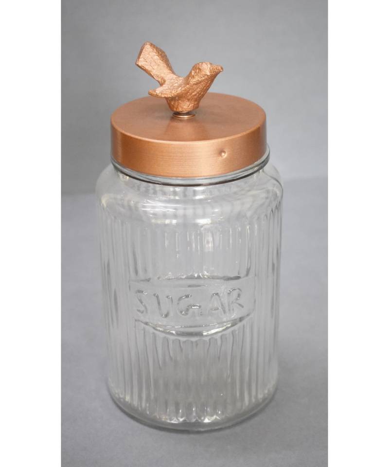 Bird Lid Glass Jar