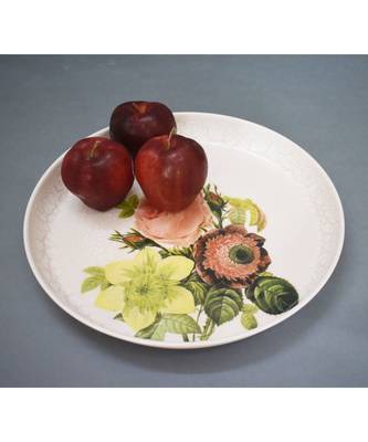 Pink Floral Plate cum Platter 4