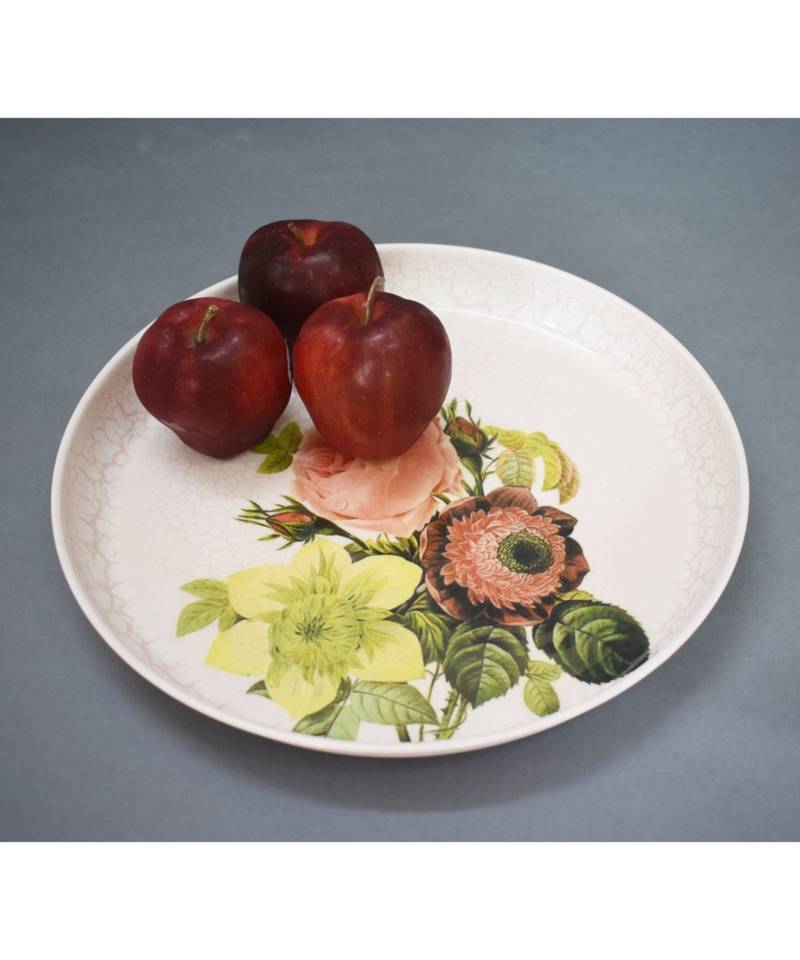 Pink Floral Plate cum Platter