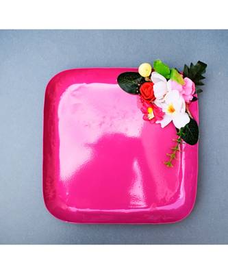 Color Palatte Square Trinket Tray - Pink 1