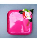 Color Palatte Square Trinket Tray - Pink
