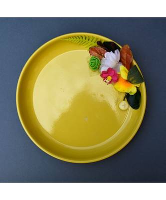 Color Palatte Round Trinket Tray - Yellow 1