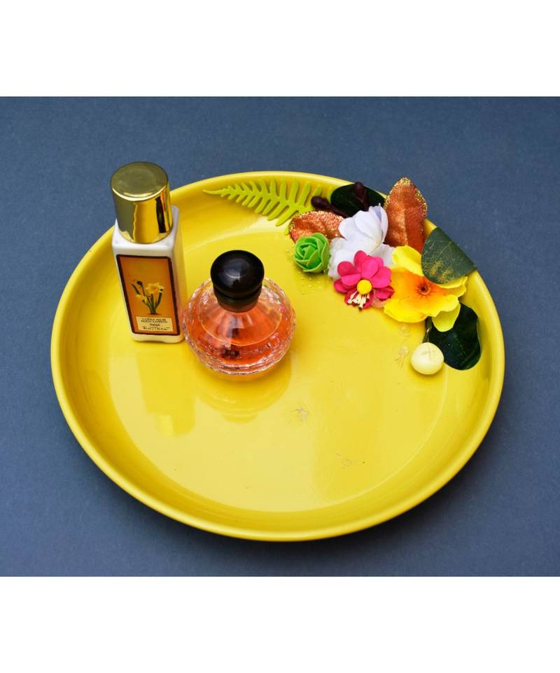 Color Palatte Round Trinket Tray - Yellow