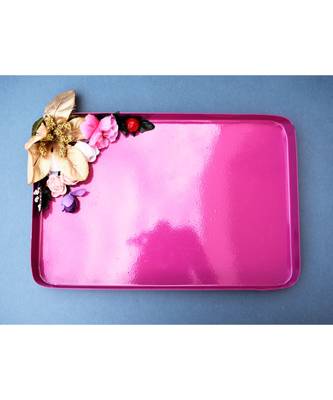 Color Palatte Rectangle Trinket Tray - Pink 1