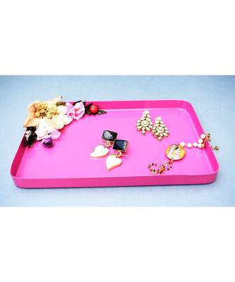 Color Palatte Rectangle Trinket Tray - Pink 3