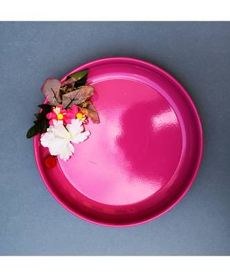 Color Palatte Round Trinket Tray - Pink 1