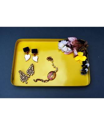 Color Palatte Rectangle Trinket Tray - Yellow 4