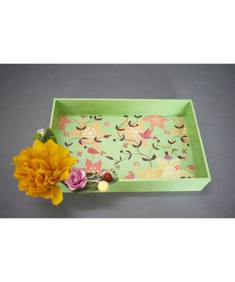 Wooden Tray with Glass Jars 2