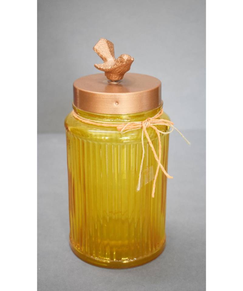 Wooden Tray with Glass Jars