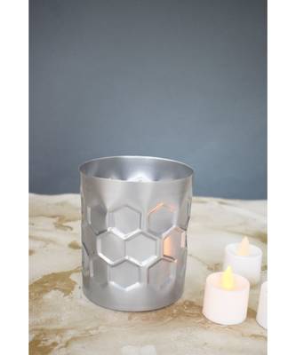 Color Palatte Honeycomb Planter -Silver 2