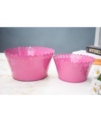 Color Palatte Pink Planter Set 1