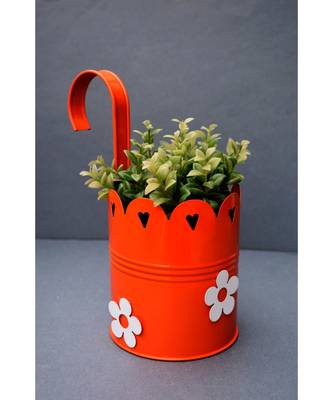 Color Palatte Hanging Planter - Green and Orange 2