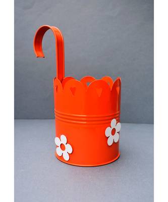 Color Palatte Hanging Planter - Green and Orange 3