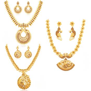 Brown pearl necklace-sets 1