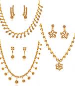 Brown pearl necklace-sets