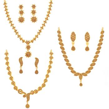 Brown pearl necklace-sets 1