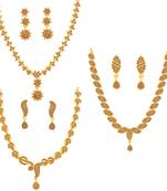 Brown pearl necklace-sets