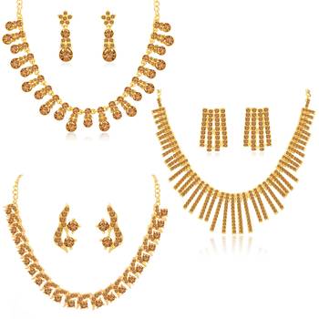 Brown pearl necklace-sets 1