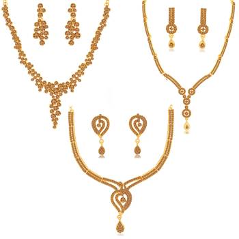 Brown pearl necklace-sets 1