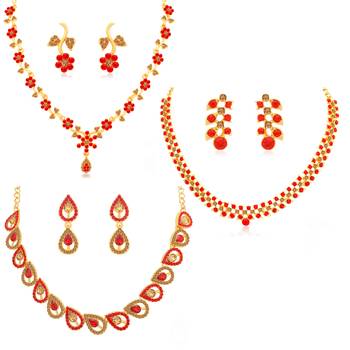 Red diamond necklace-sets 1