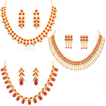 Red diamond necklace-sets 1