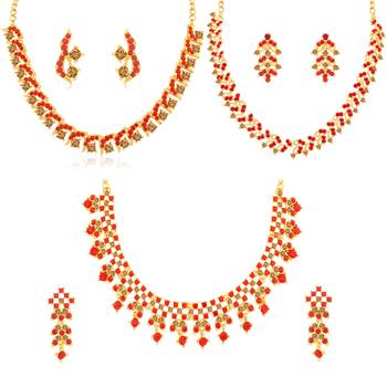 Red diamond necklace-sets 1