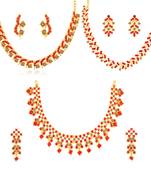 Red diamond necklace-sets